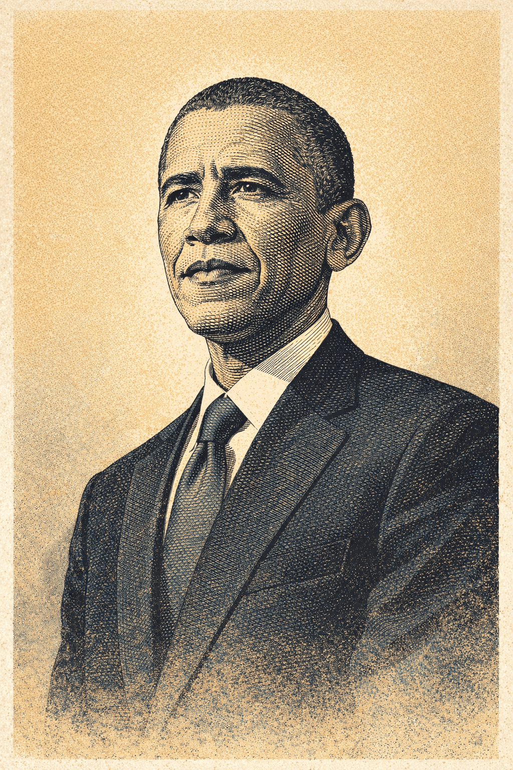 Portrait of Barack Obama