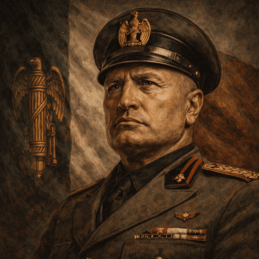 Portrait of Benito Mussolini