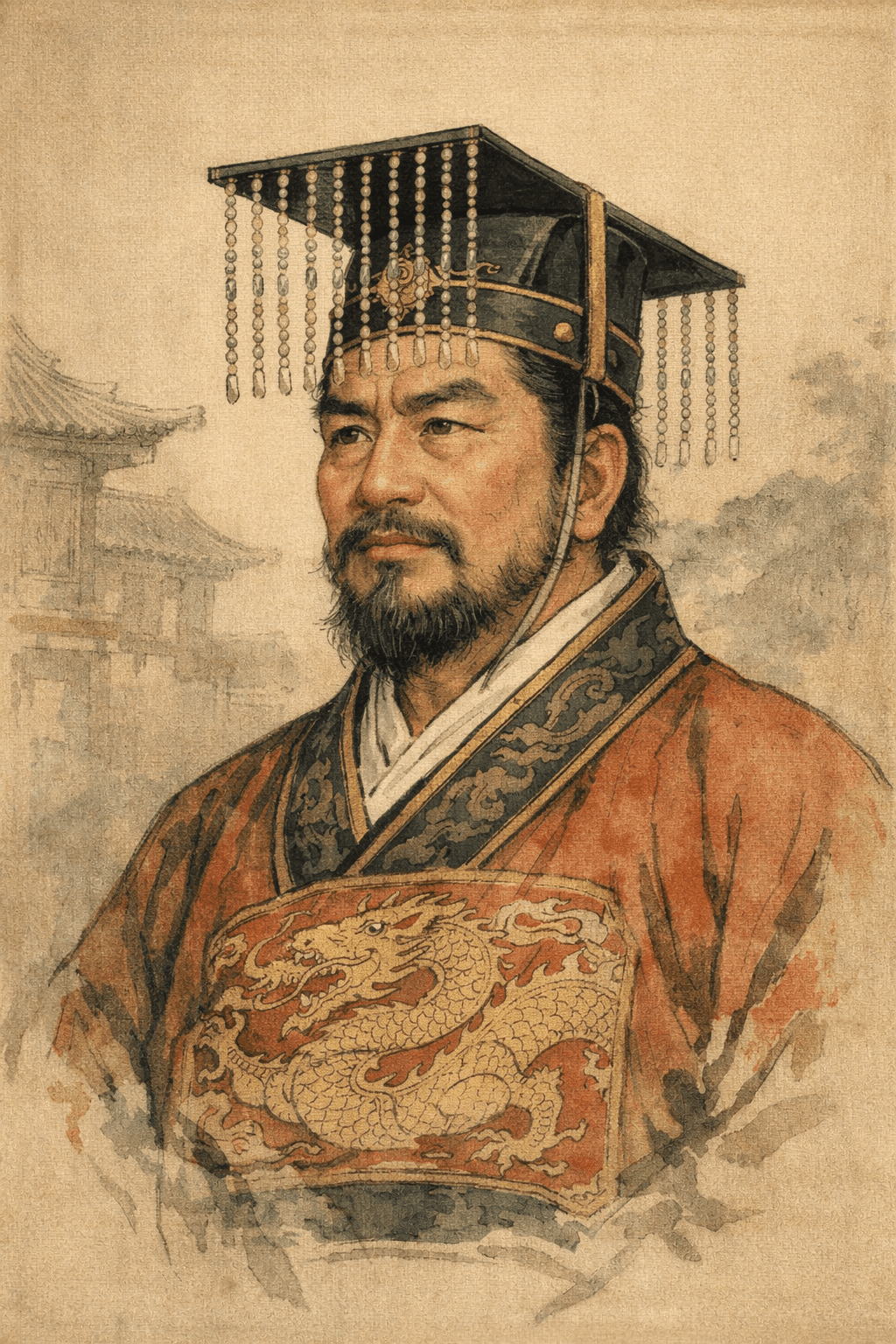 Portrait of Emperor Gaozu of Han