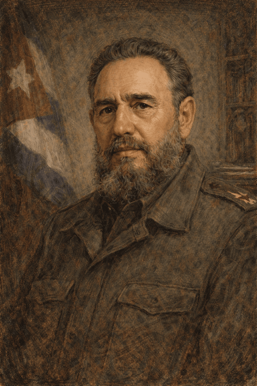Portrait of Fidel Castro