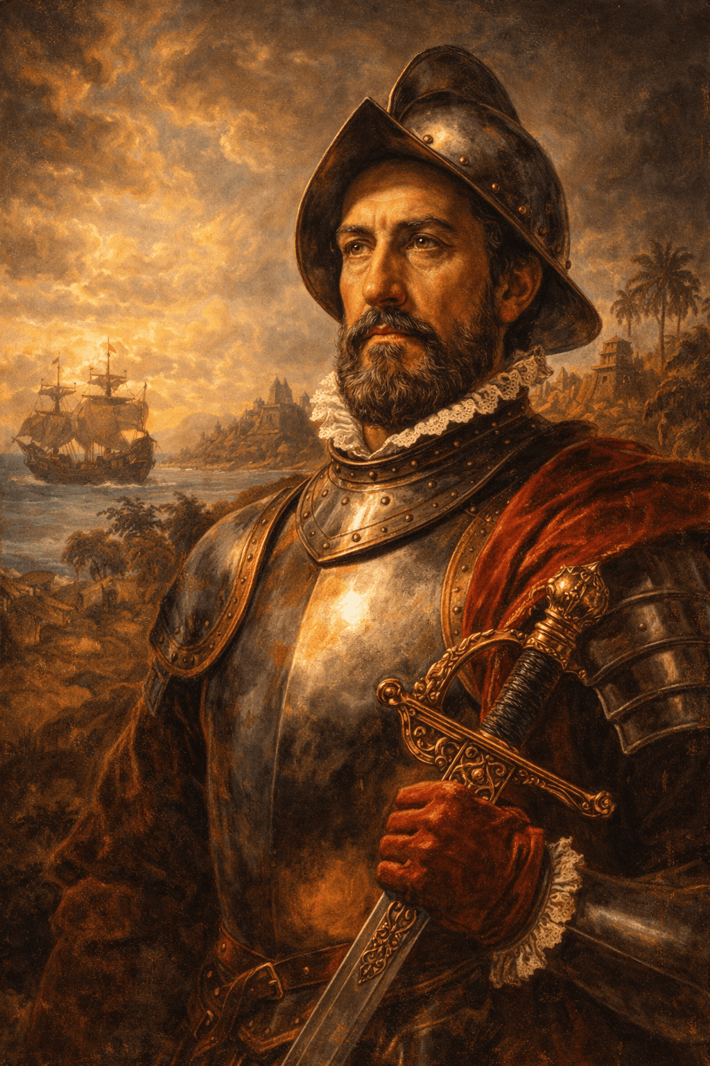 Portrait of Hernan Cortes