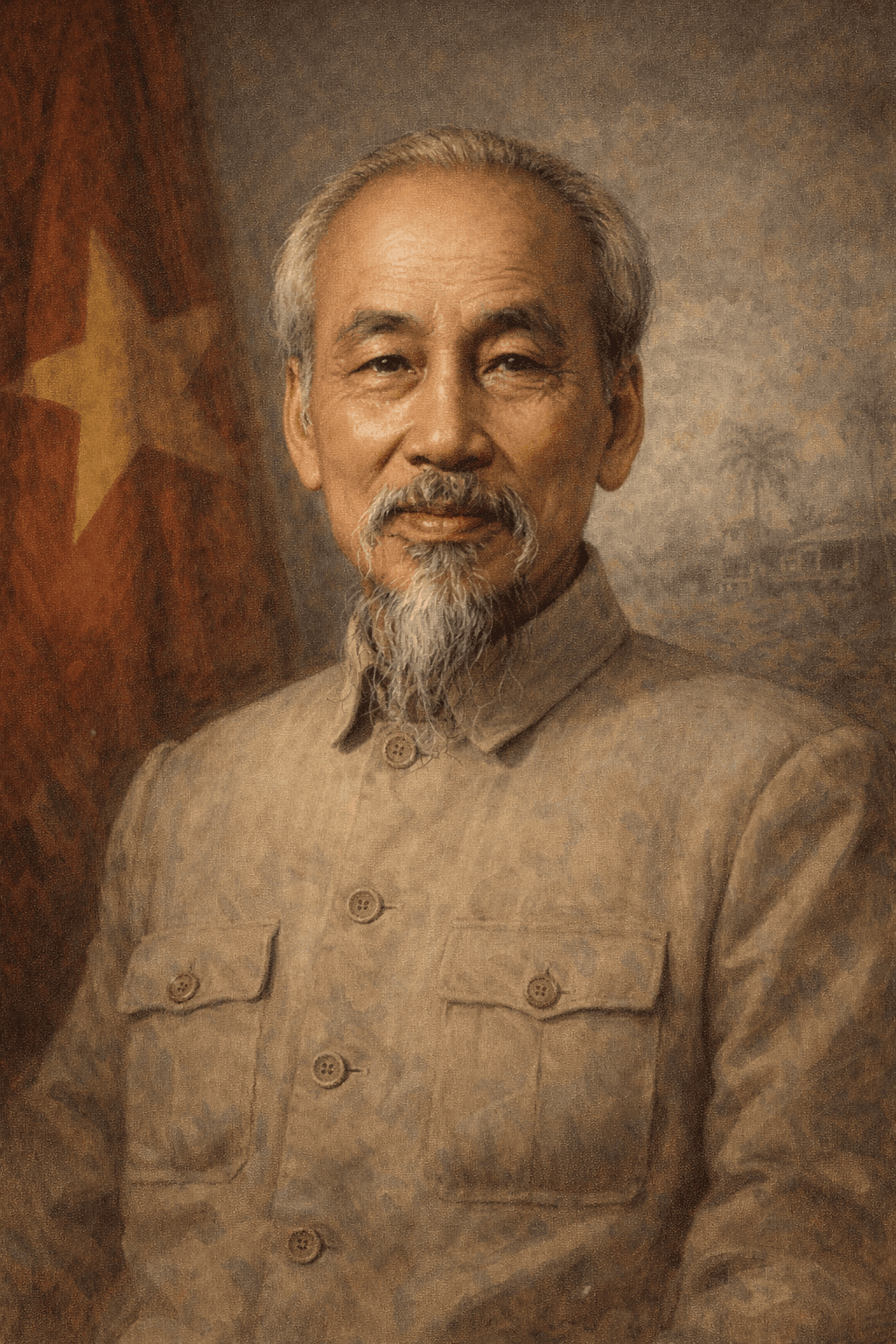 Portrait of Ho Chi Minh