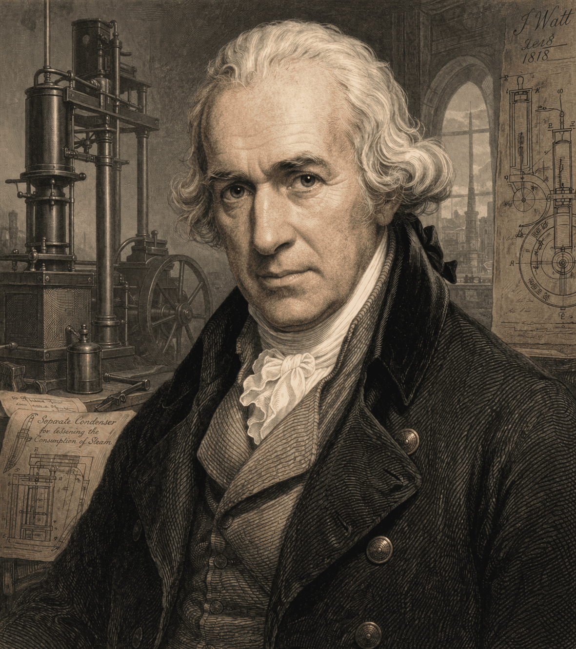 Portrait of James Watt