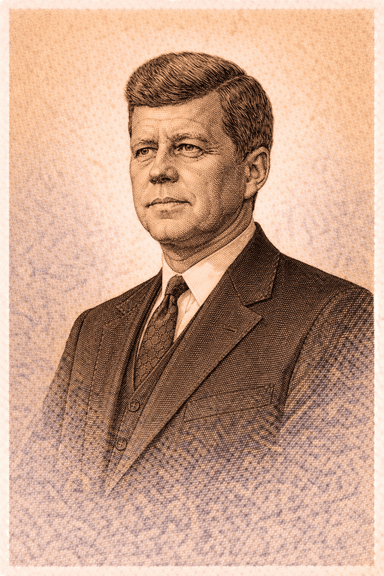 Portrait of John F Kennedy