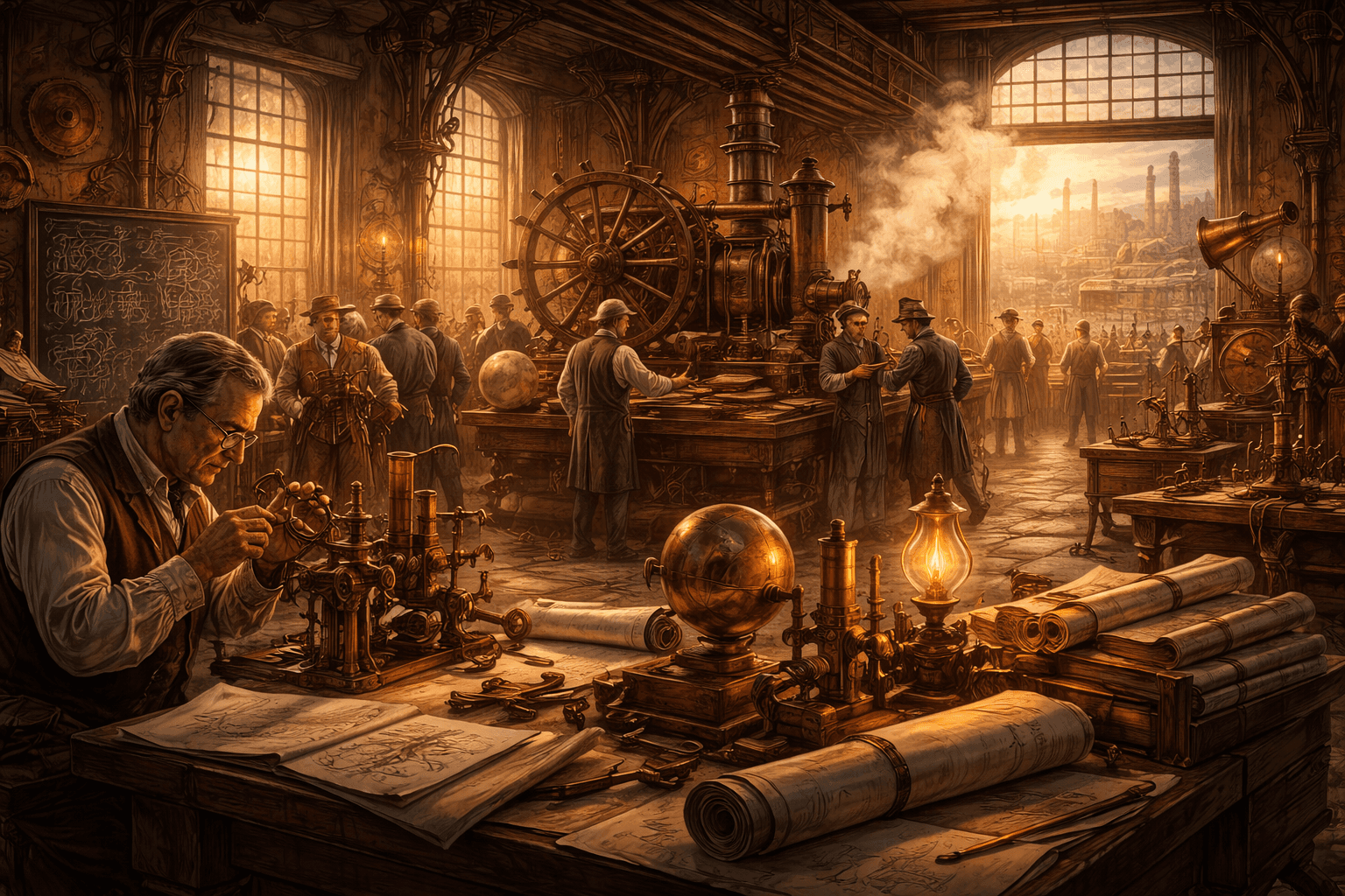 Ancient world hero background